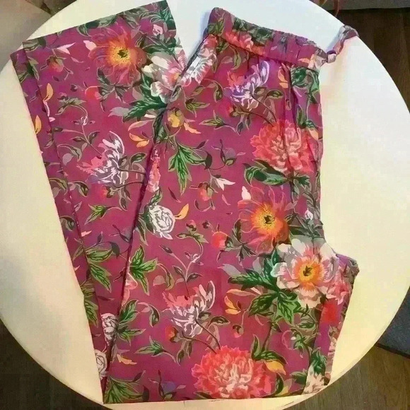 Summer Drawstring Floral Pants Sizes S-5x - Picture 3 of 7